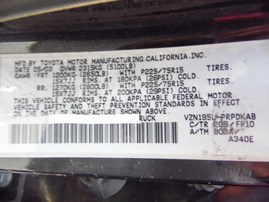 2003 TOYOTA TACOMA PRERUNNER BLACK 3.4L AT 2WD Z18061